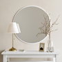 Hanah Home Espejo Decorativo Redondo Blanco A706